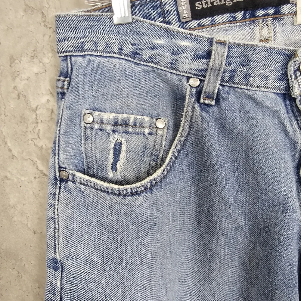 Y2K 2000 Levi's SilverTab Straight + Loose Jeans‎ W31 L28 Light Wash USA